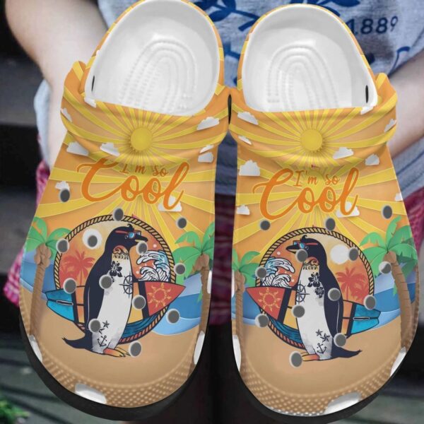 Personalized Crocs Clog Penguin